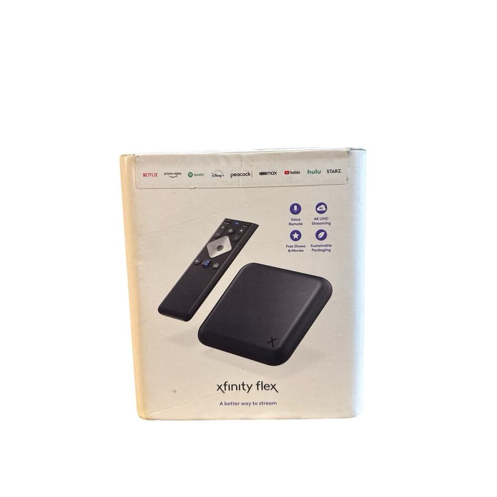 NEW Xfinity Flex Streaming TV Box 4K Starter Box Kit w/ Remote HDMI Cable OEM